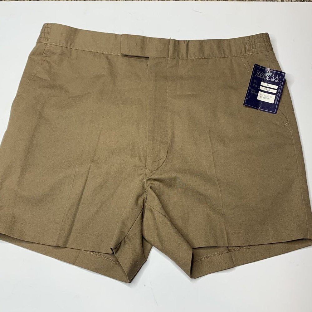 Vintage Recess Light Brown Dress Golf Walking Shorts